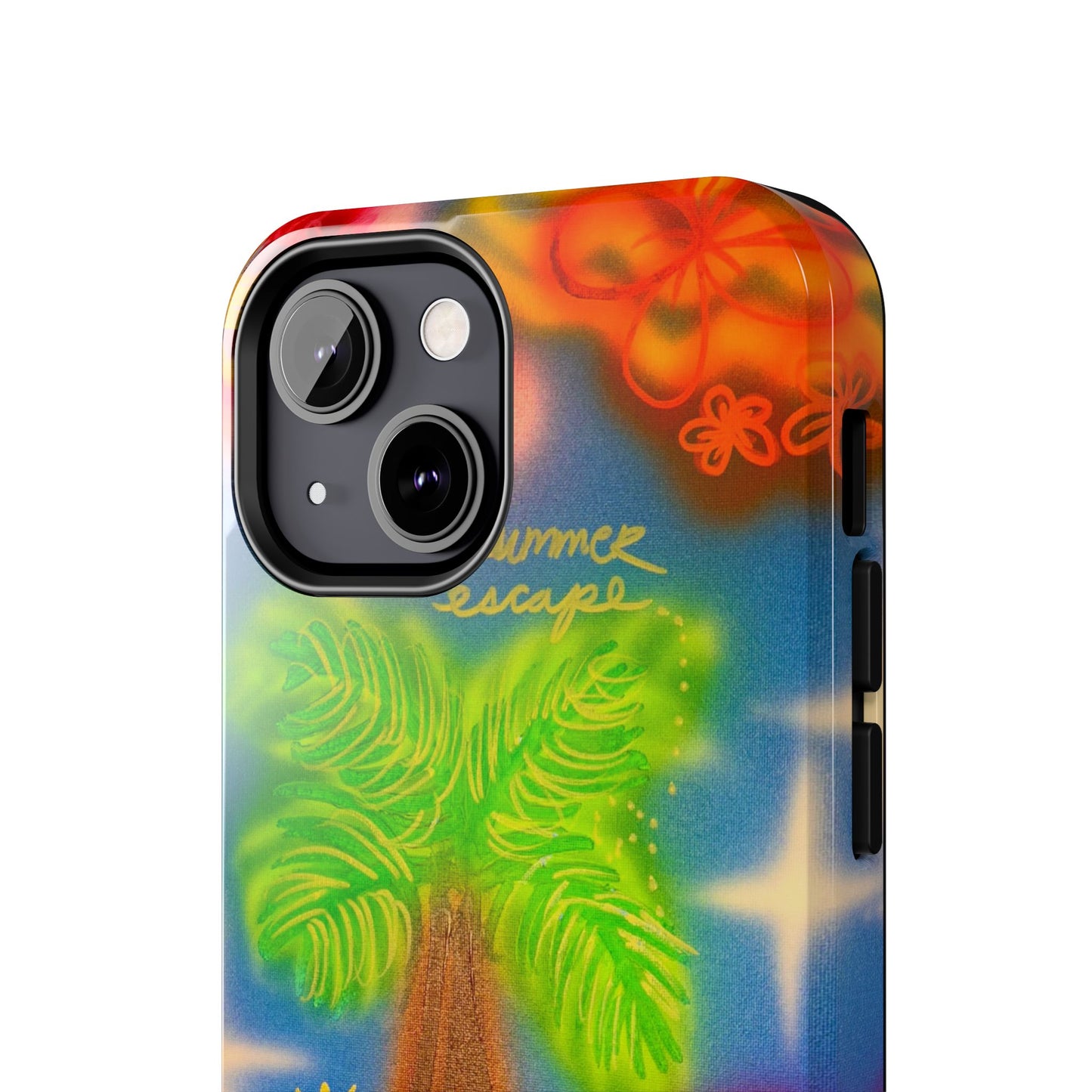 "neon blue palms" airbrush iPhone case