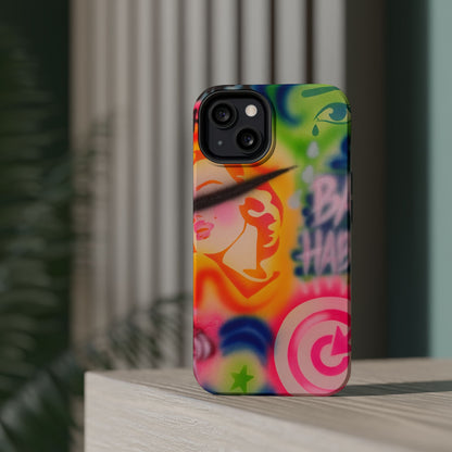 MagSafe „schlechte Angewohnheiten“ Airbrush iPhone Hülle