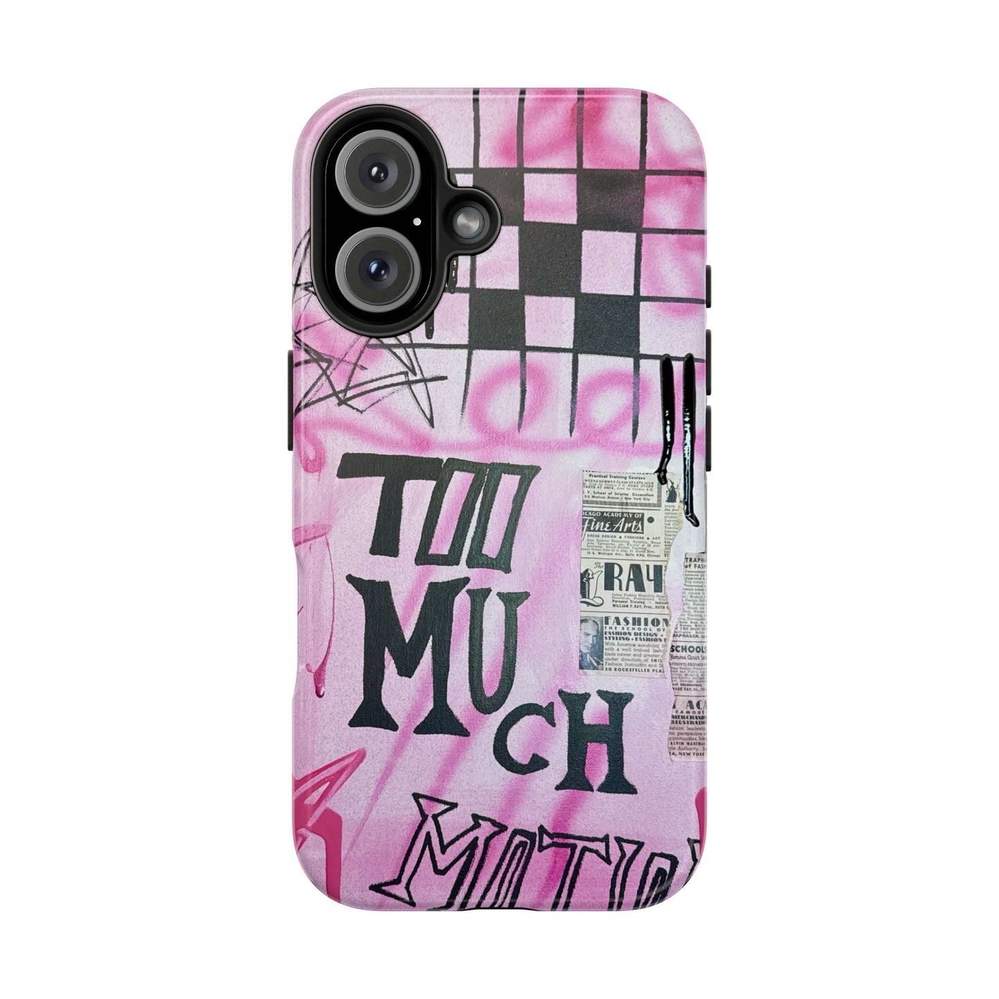 "too much motion" airbrush iPhone case
