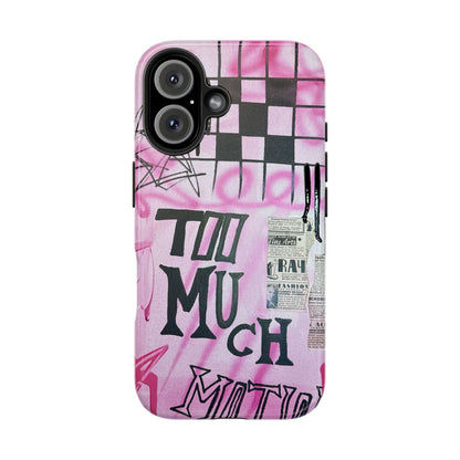 "too much motion" airbrush iPhone case