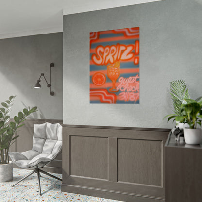 "aperol spritz" airbrush rolled print