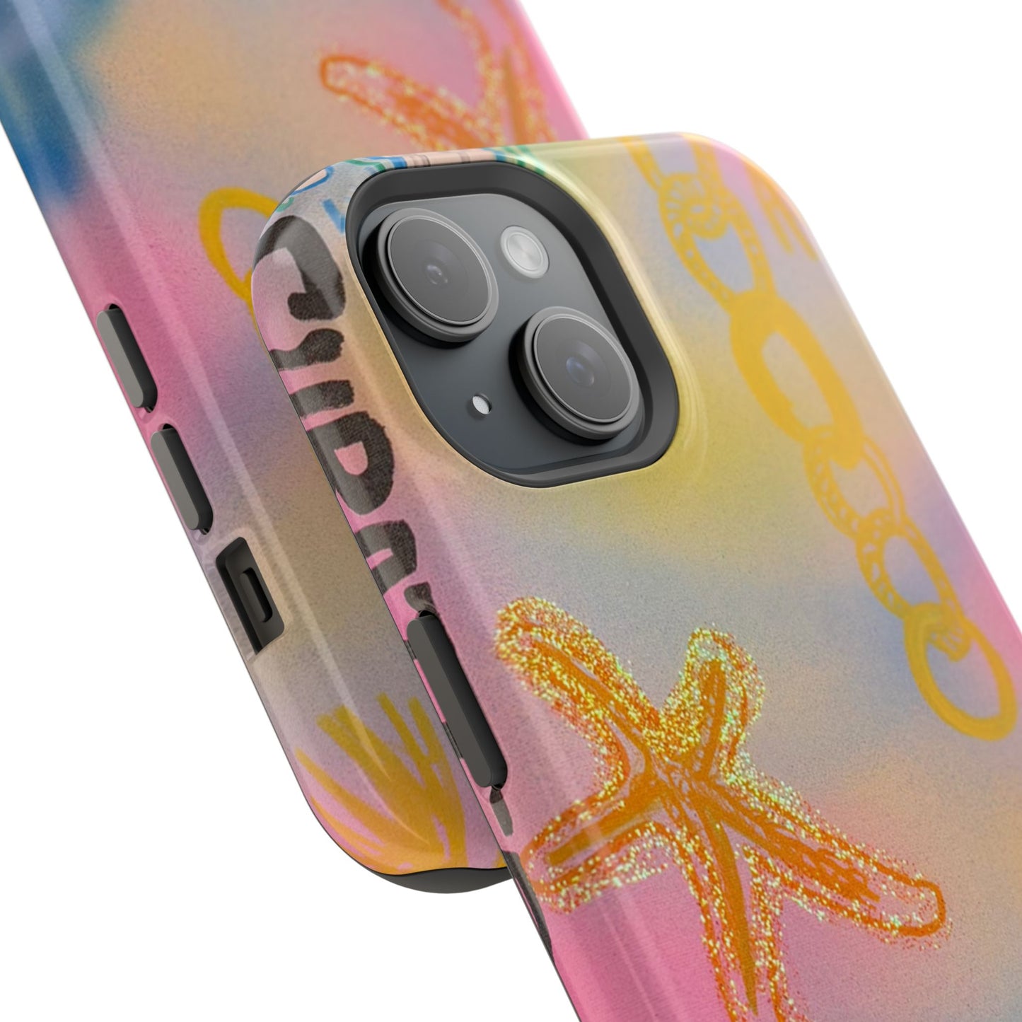 MagSafe "sweet starfish" airbrush iPhone case