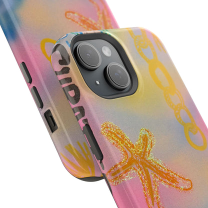 MagSafe "sweet starfish" airbrush iPhone case