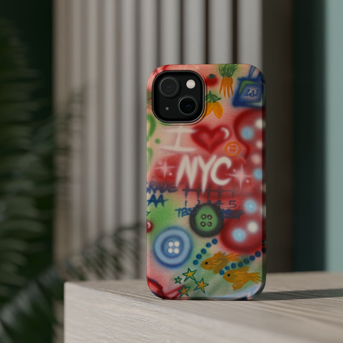 MagSafe "i <3 NYC" airbrush iPhone case