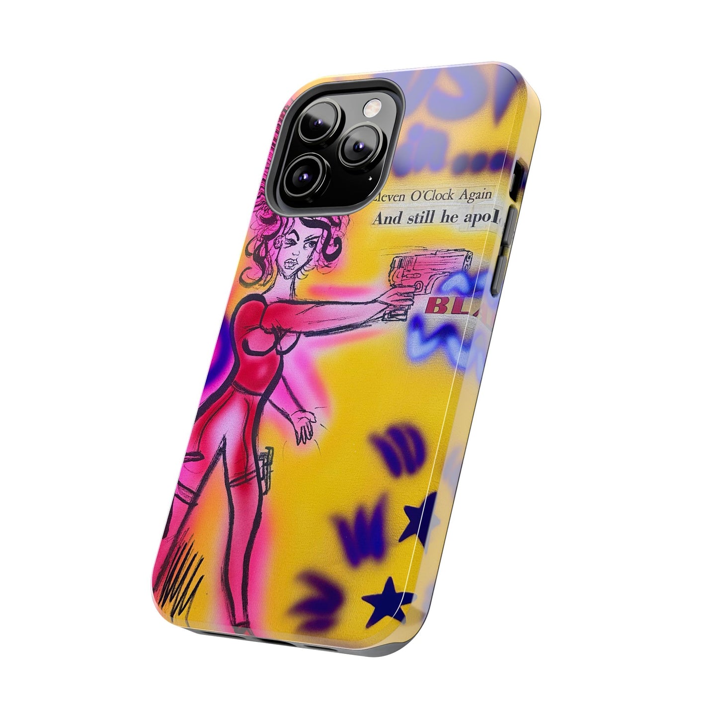 "spiraling thoughts" airbrush iPhone case