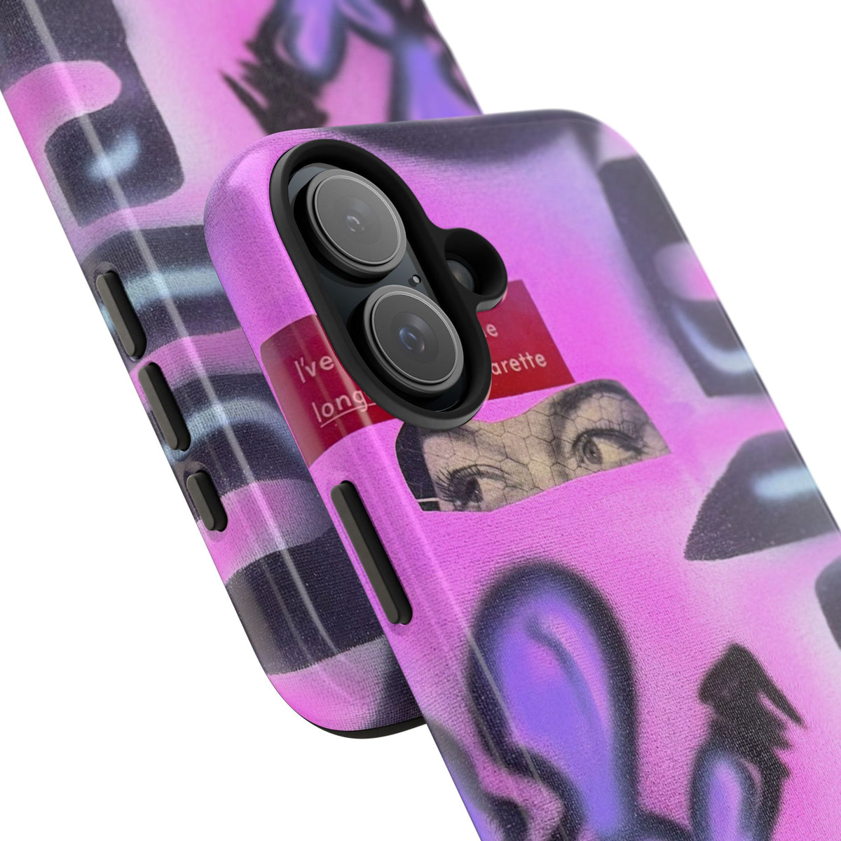 "Lila Prinzessin" Airbrush iPhone Hülle