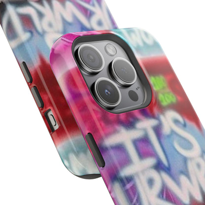 MagSafe „its ur WRLD“ Airbrush iPhone Hülle