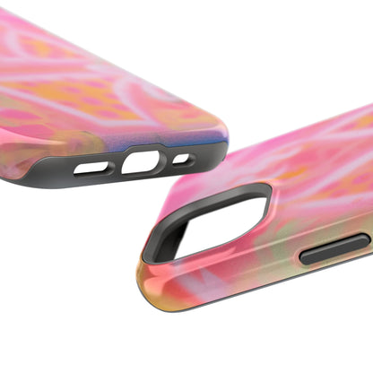 MagSafe "yellow polka dot bikini" airbrush iPhone case