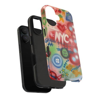 "i <3 NYC" airbrush iPhone case