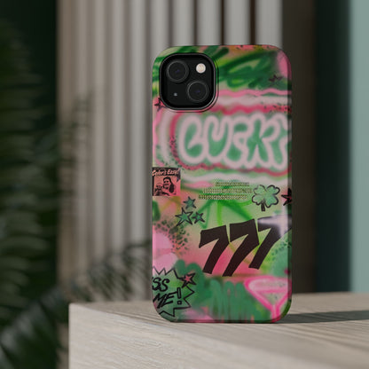 MagSafe "so lucky" airbrush iPhone case
