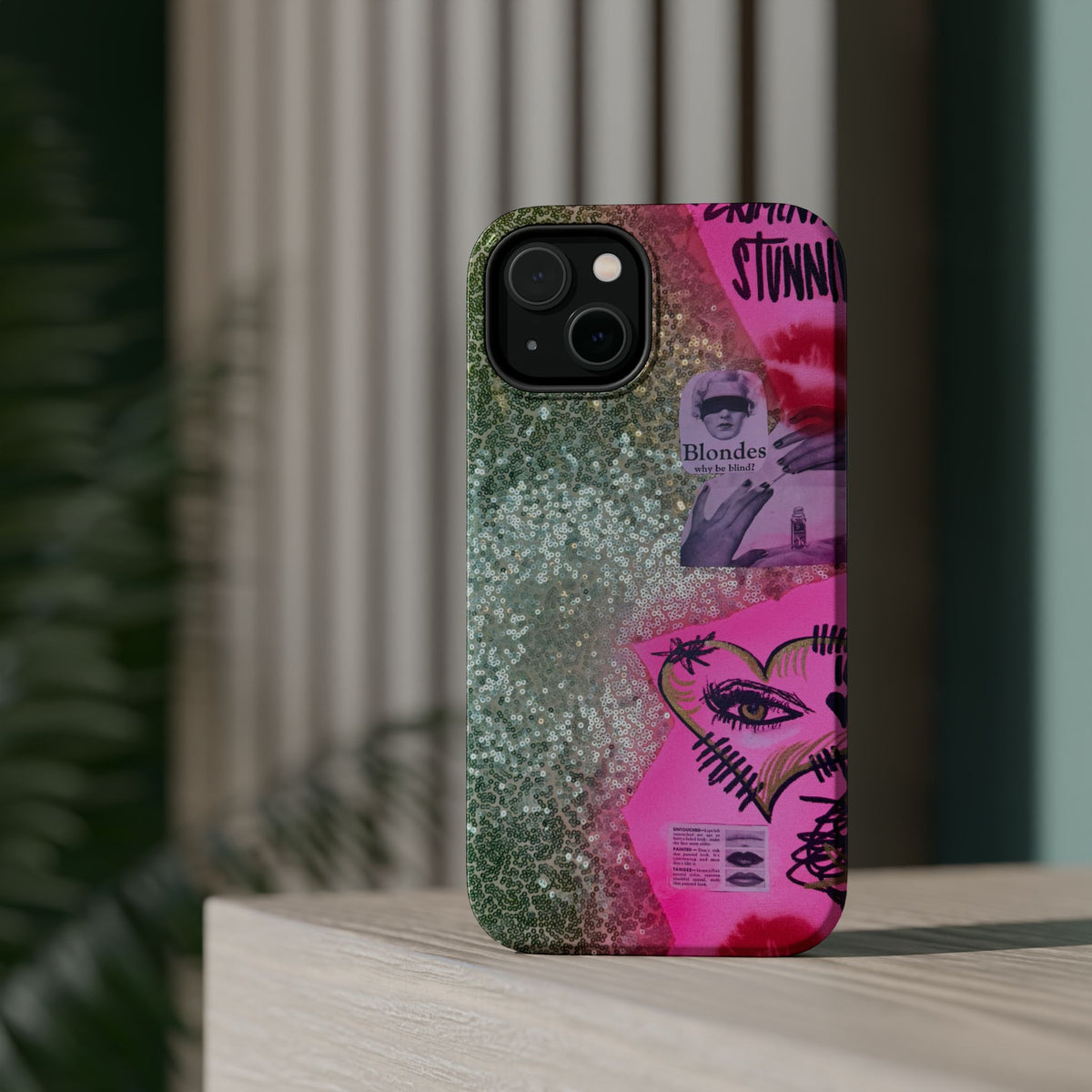 MagSafe "glitter gloss" airbrush iPhone case
