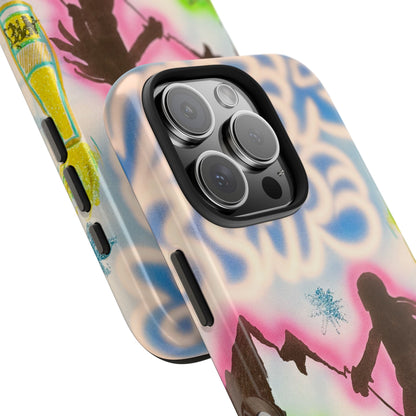 "winter escape" airbrush iPhone case