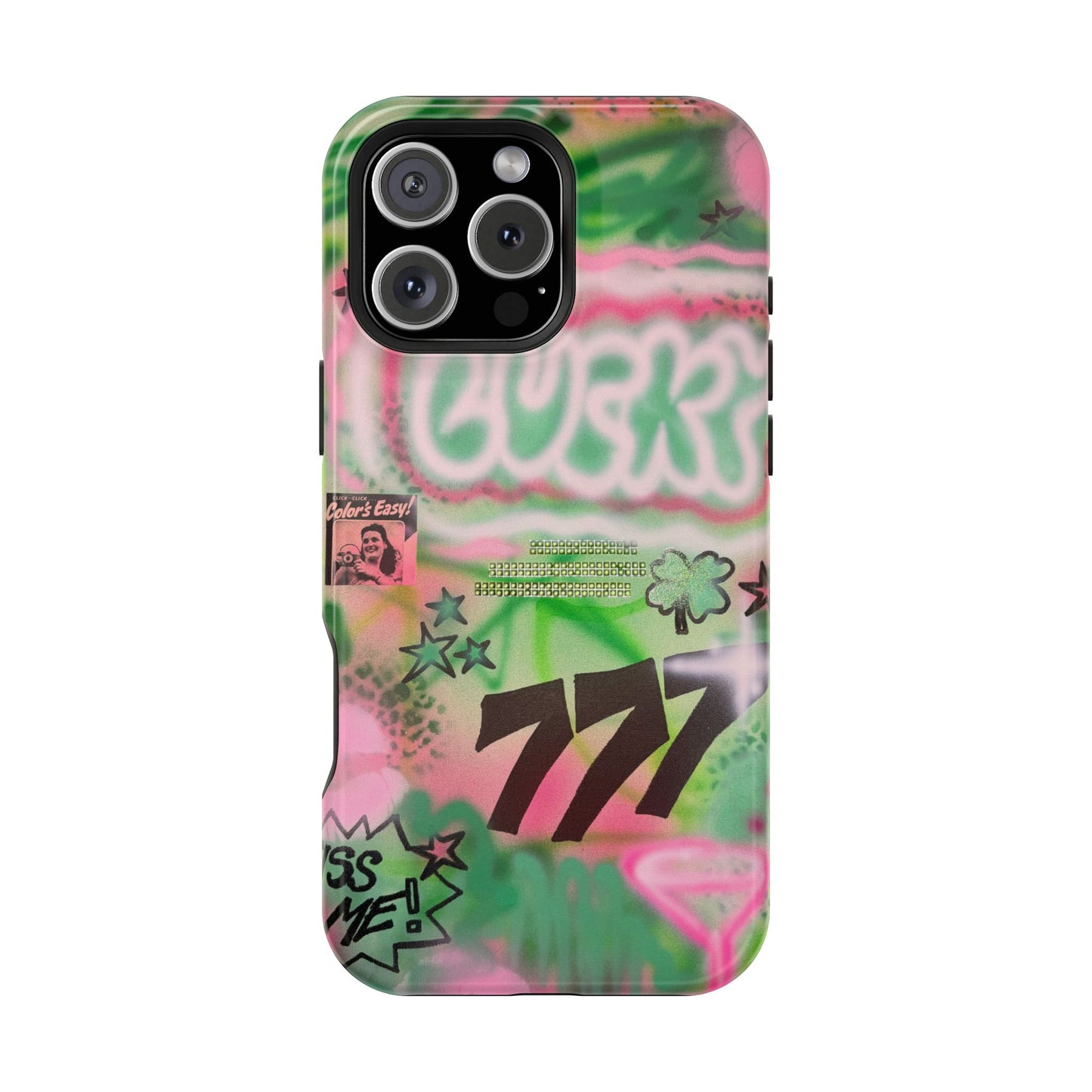 MagSafe "so lucky" airbrush iPhone case