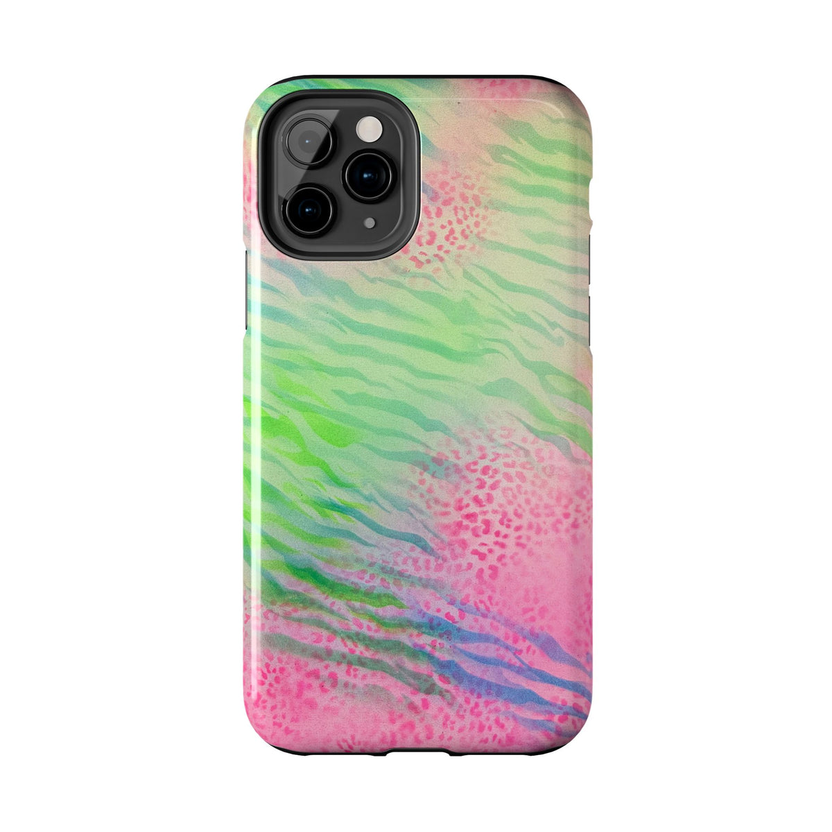 "teal cheetah" airbrush iPhone case