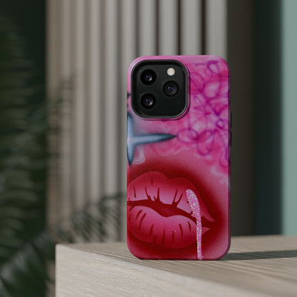 MagSafe limited edition "glitter aura" airbrush iPhone case