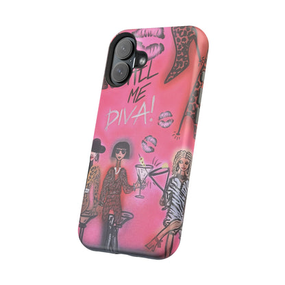 MagSafe "party diva" airbrush iPhone case