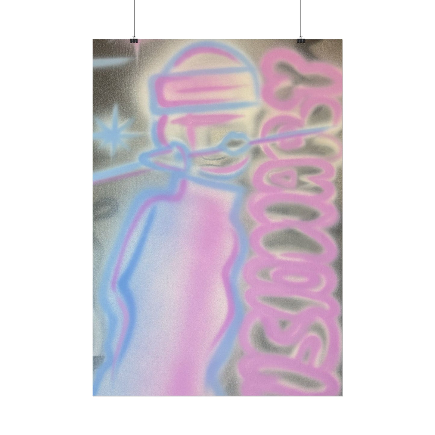 "visionary" pt. 2 airbrush rolled print