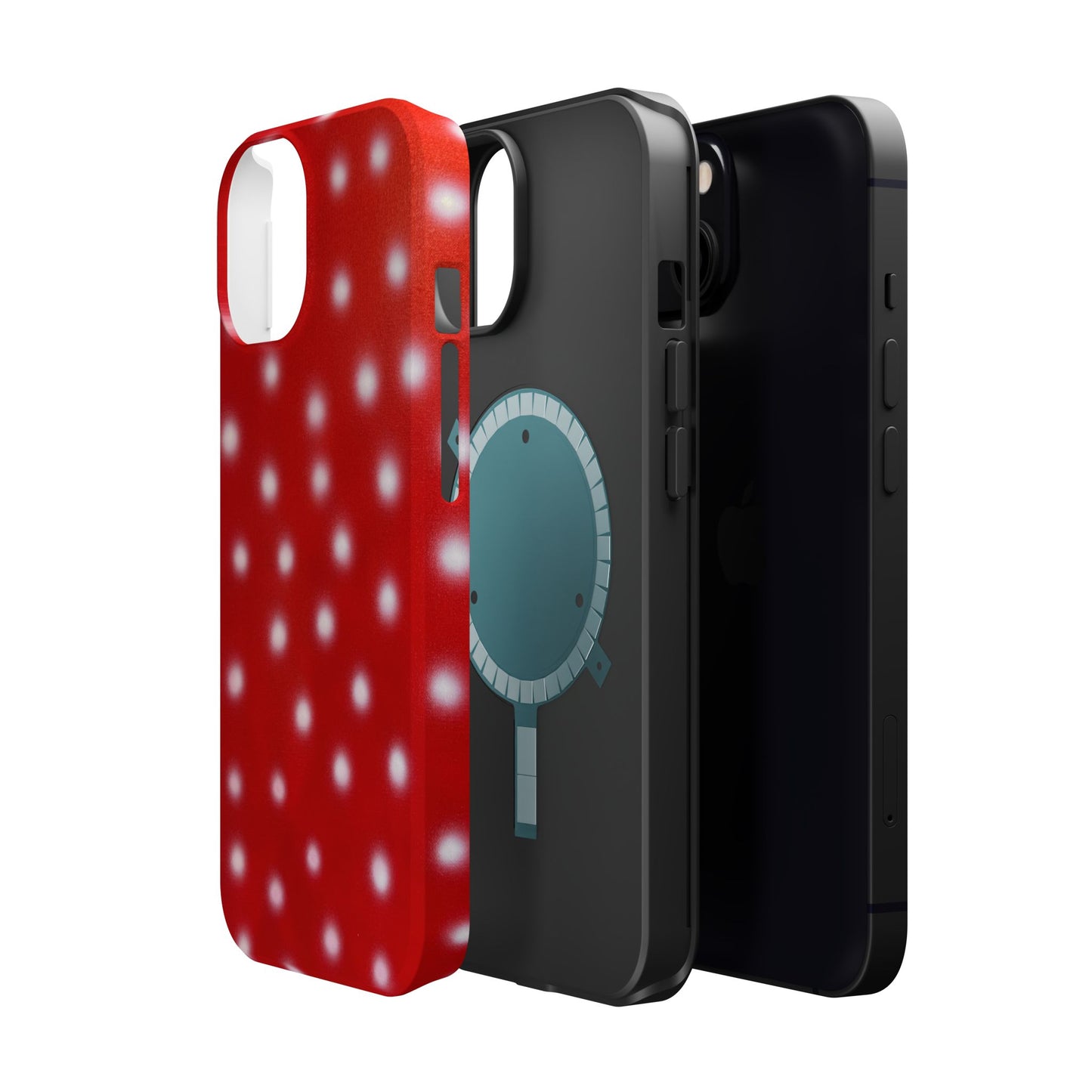 MagSafe "cherry crush polka dot" airbrush iPhone case
