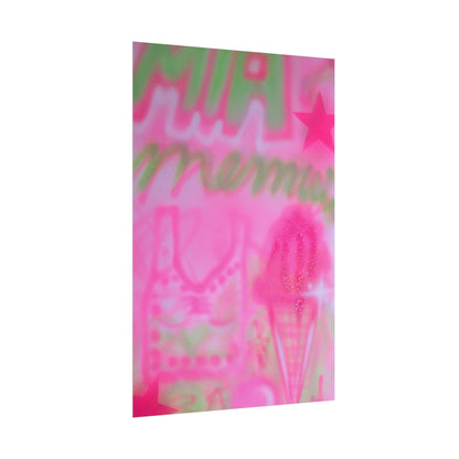 "miami matcha" airbrush rolled print