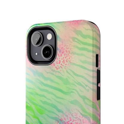 "teal cheetah" airbrush iPhone case