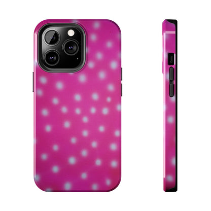 "bubblegum polka dot" airbrush iPhone case