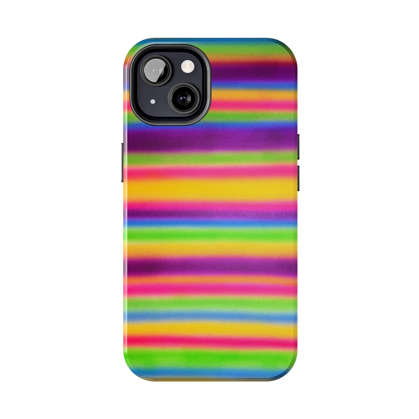 "colorful stripes" airbrush iPhone case