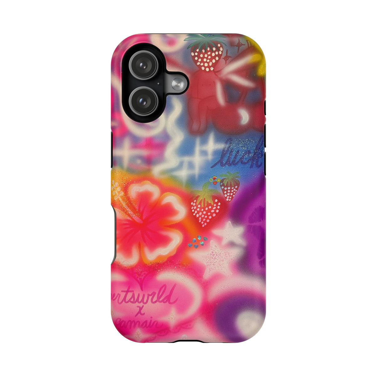 MagSafe „luck & luv“ Airbrush iPhone-Hülle