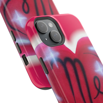 MagSafe "i <3 me" Airbrush iPhone Hülle