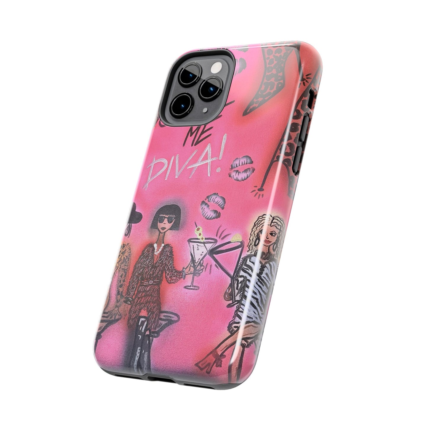 "party diva" airbrush iPhone case