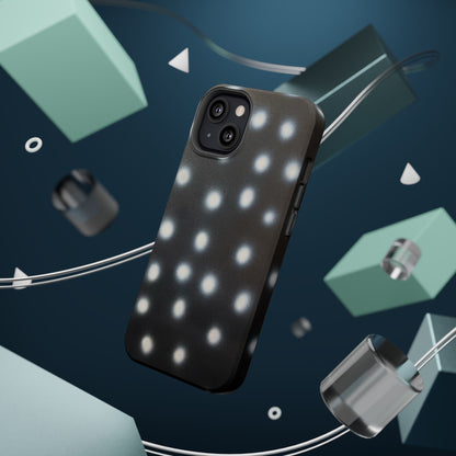 MagSafe "coconut noir polka dot" airbrush iPhone case