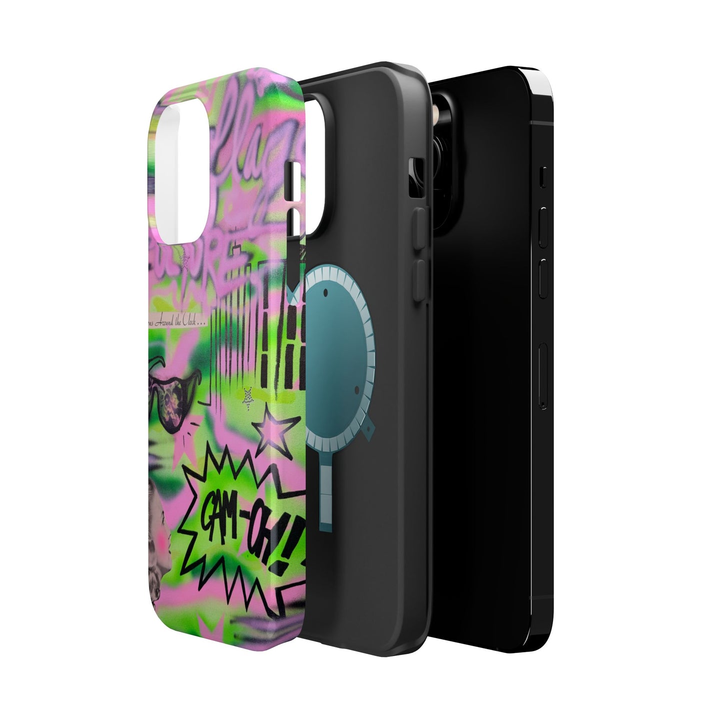 MagSafe "green camo" airbrush iPhone case