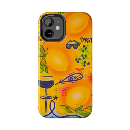 "citrus coastline" airbrush iPhone case