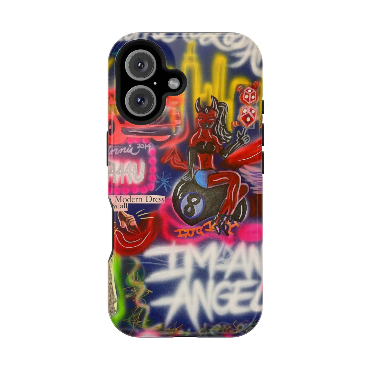 MagSafe "im an angel" airbrush iPhone case