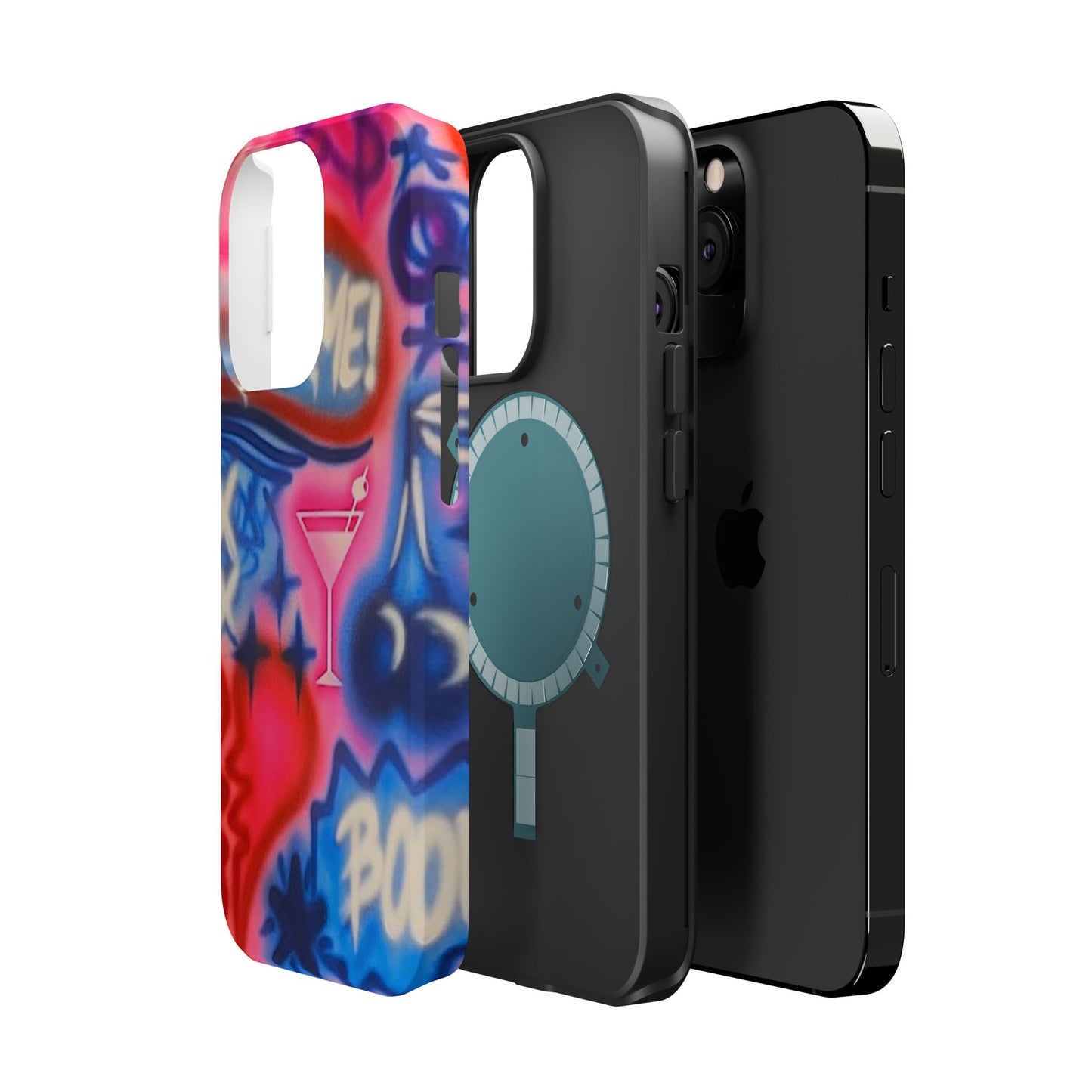 MagSafe "kiss me pt. 2" Airbrush iPhone Hülle
