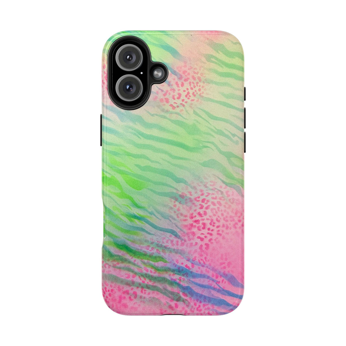 "teal cheetah" airbrush iPhone case