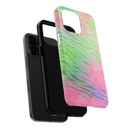 "teal cheetah" airbrush iPhone case