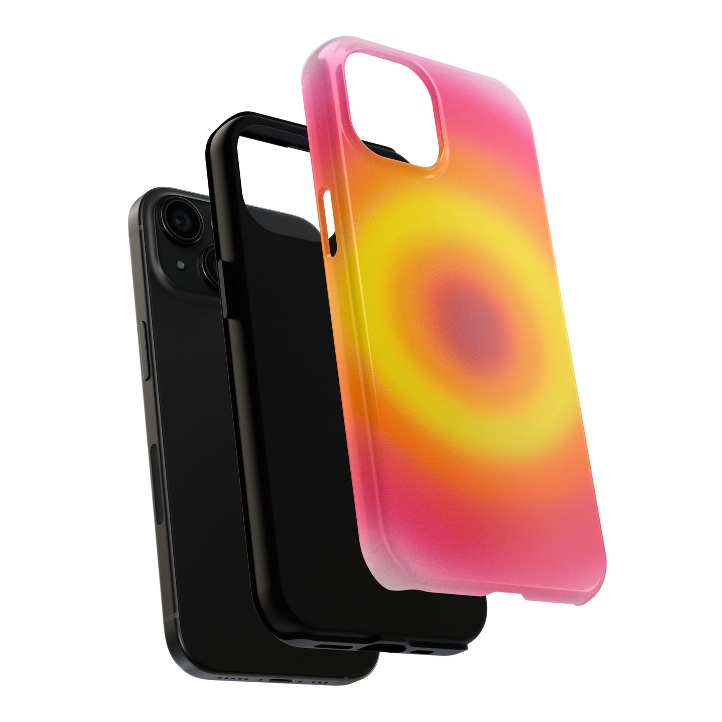 "pink lemonade aura" airbrush iPhone case