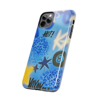 "brilliant blues" airbrush iPhone case