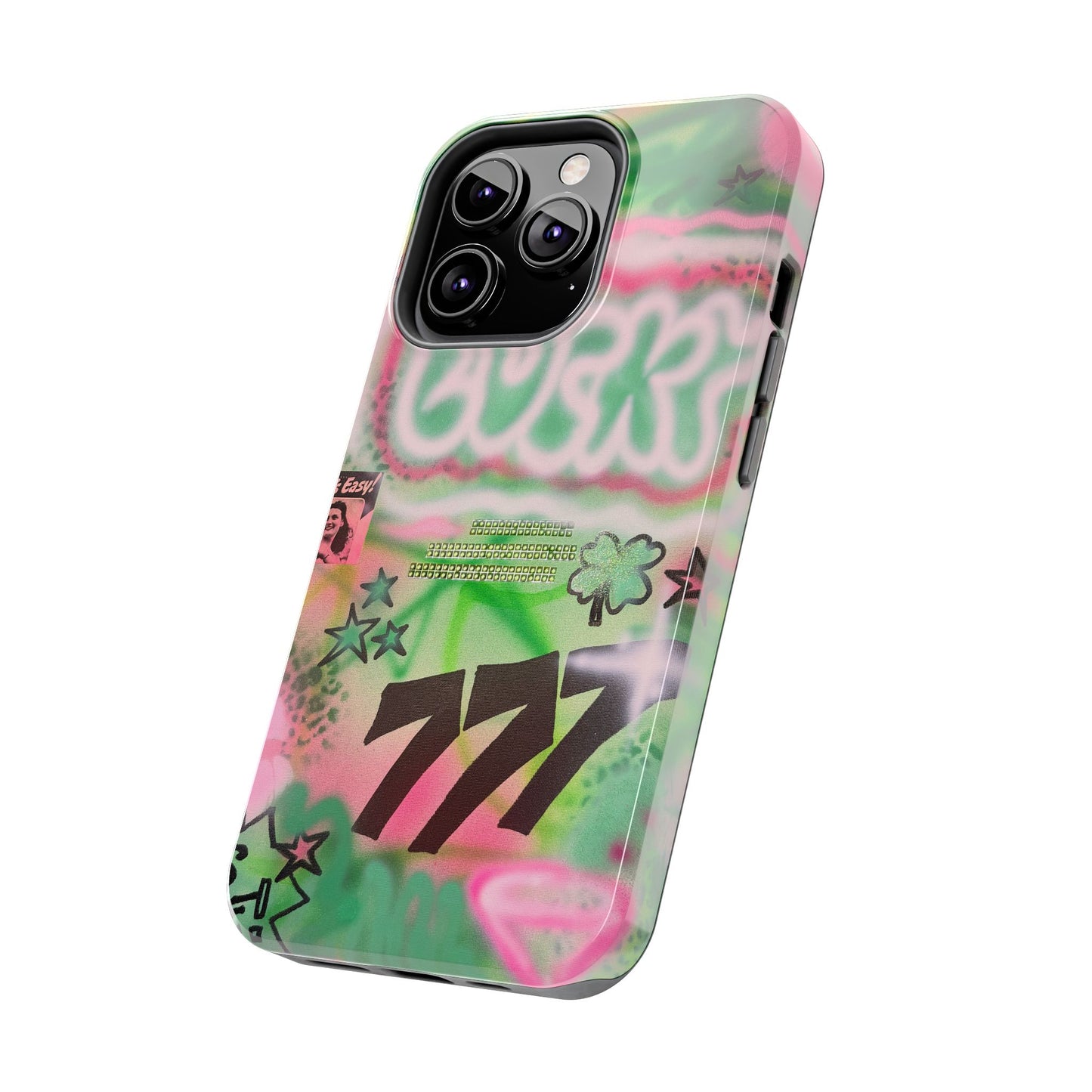 "so lucky" airbrush iPhone case