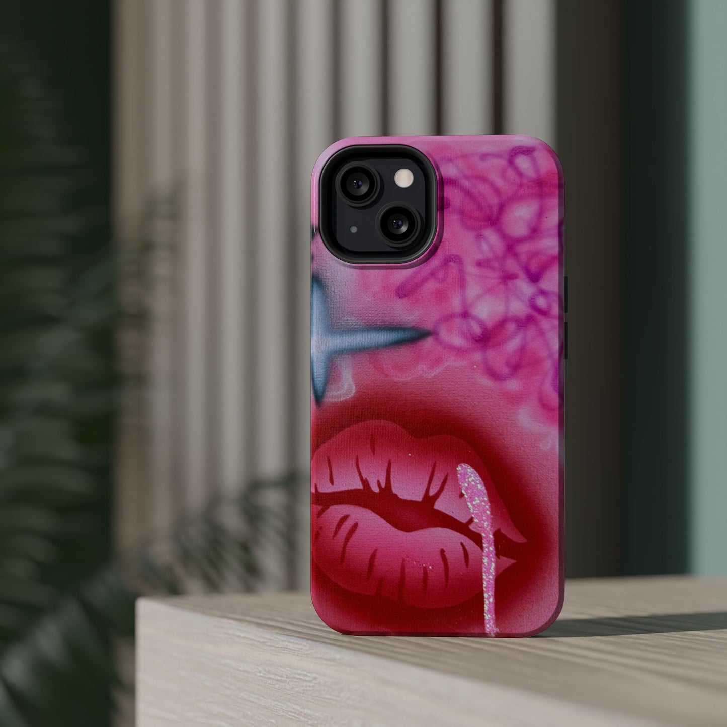 MagSafe limited edition "glitter aura" airbrush iPhone case