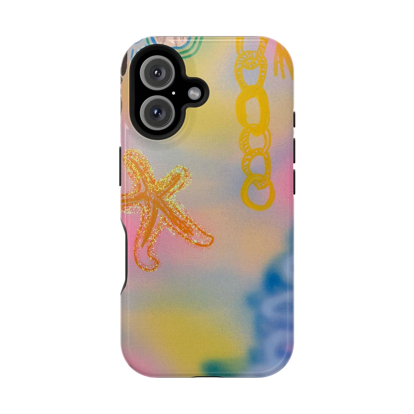 MagSafe "sweet starfish" airbrush iPhone case