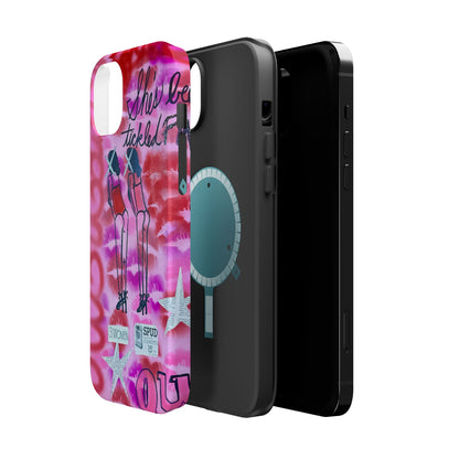 MagSafe "tickled pink" airbrush iPhone case