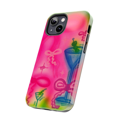"bow martini" airbrush iPhone case