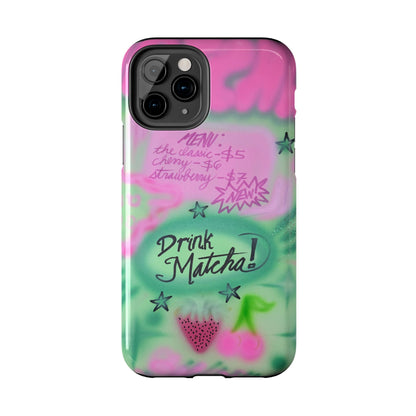 "matcha!" airbrush iPhone case