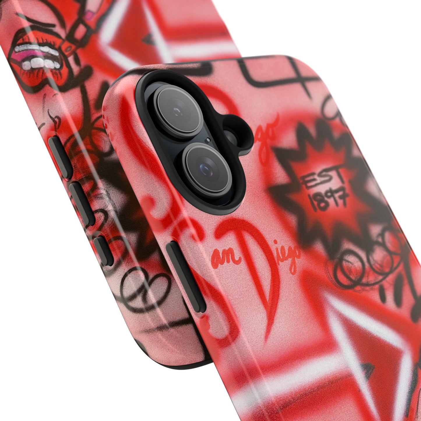"san diego" airbrush iPhone case
