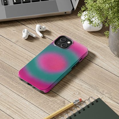 "watermelon swirl" aura airbrush iPhone case