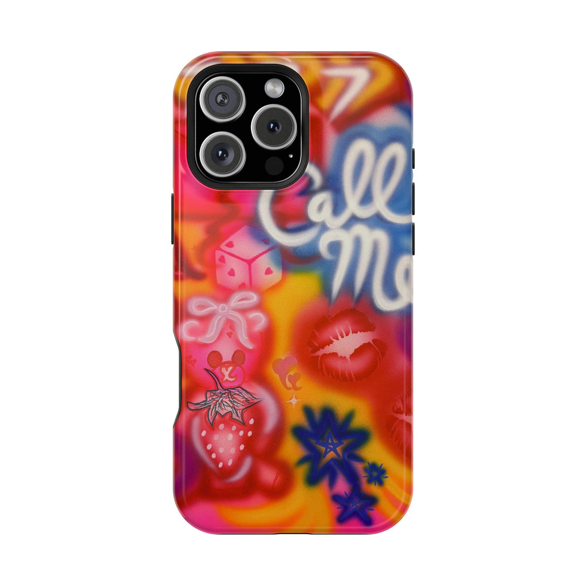 MagSafe "CALL ME!" airbrush iPhone case