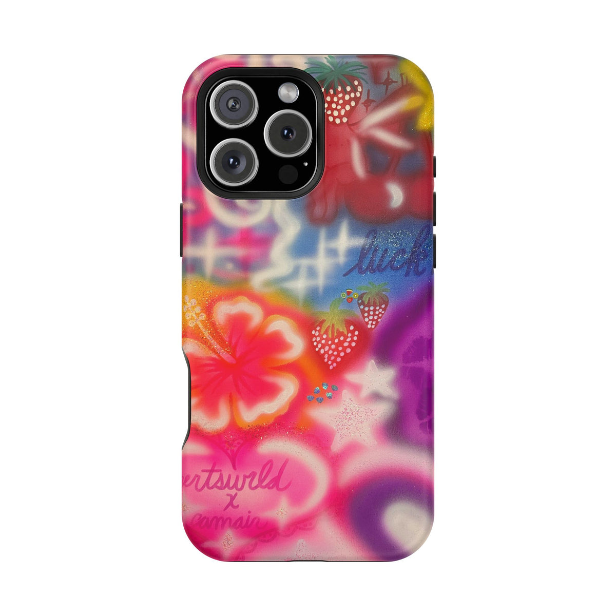 MagSafe „luck & luv“ Airbrush iPhone-Hülle
