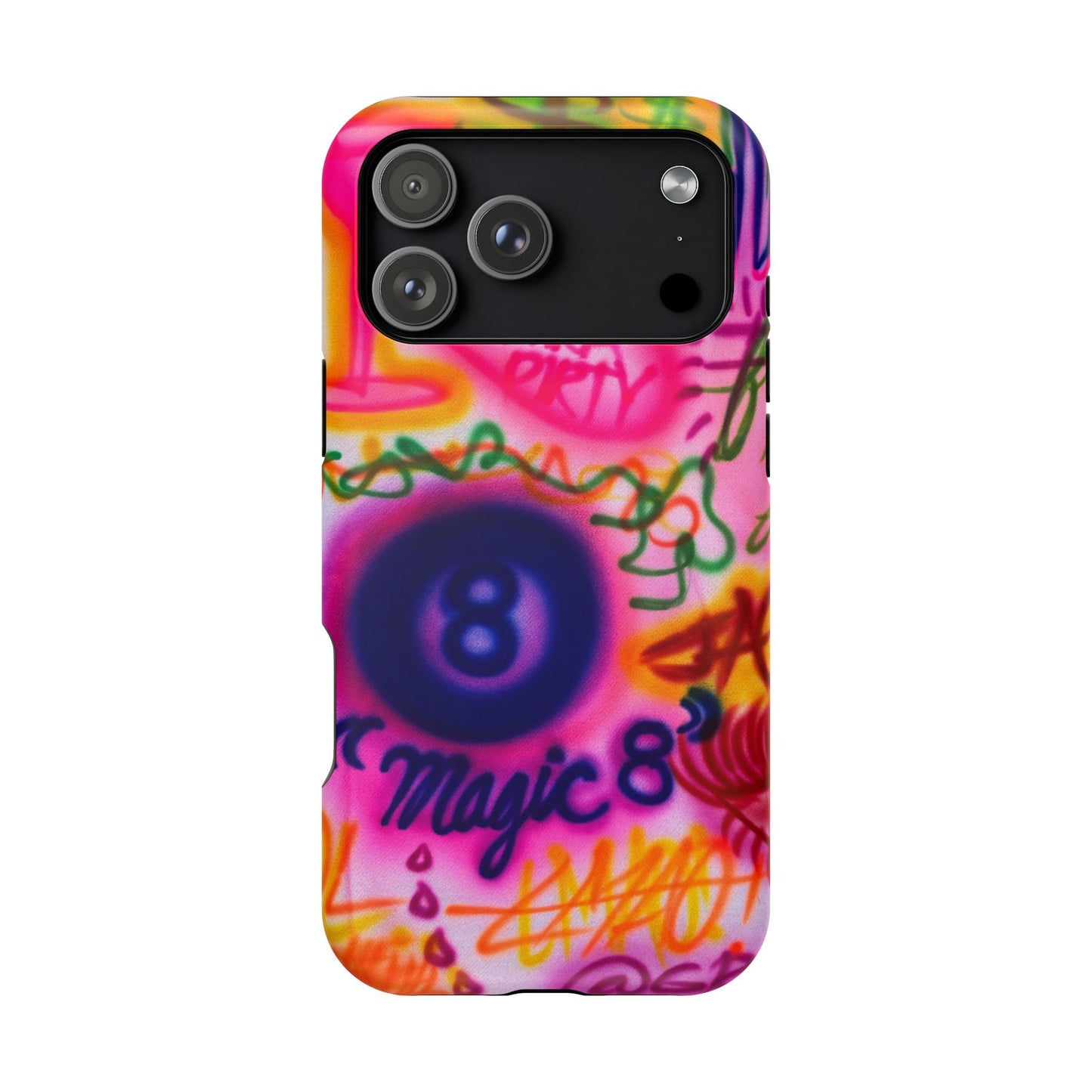 MagSafe "farbenfrohes Chaos" Airbrush-iPhone-Hülle