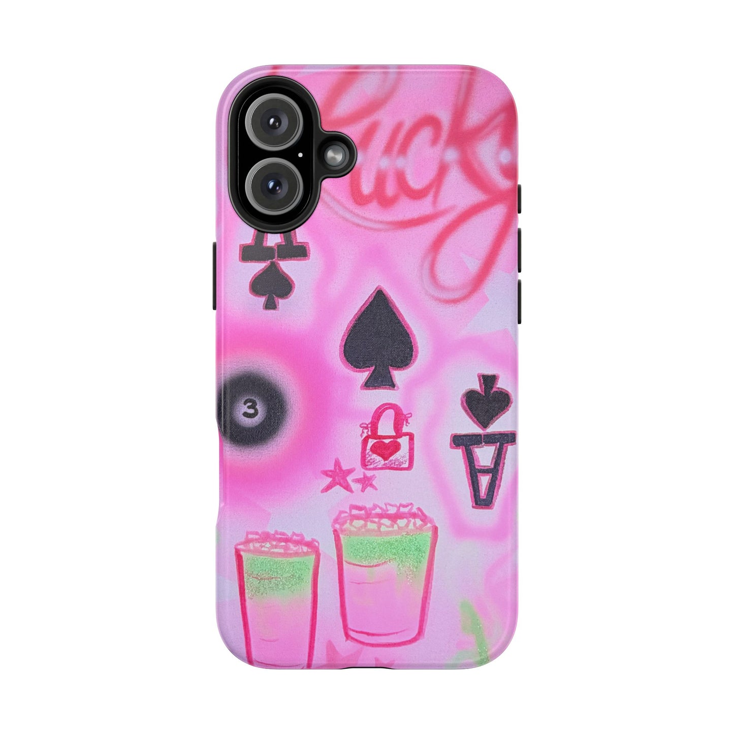 "lucky ace" airbrush iPhone case
